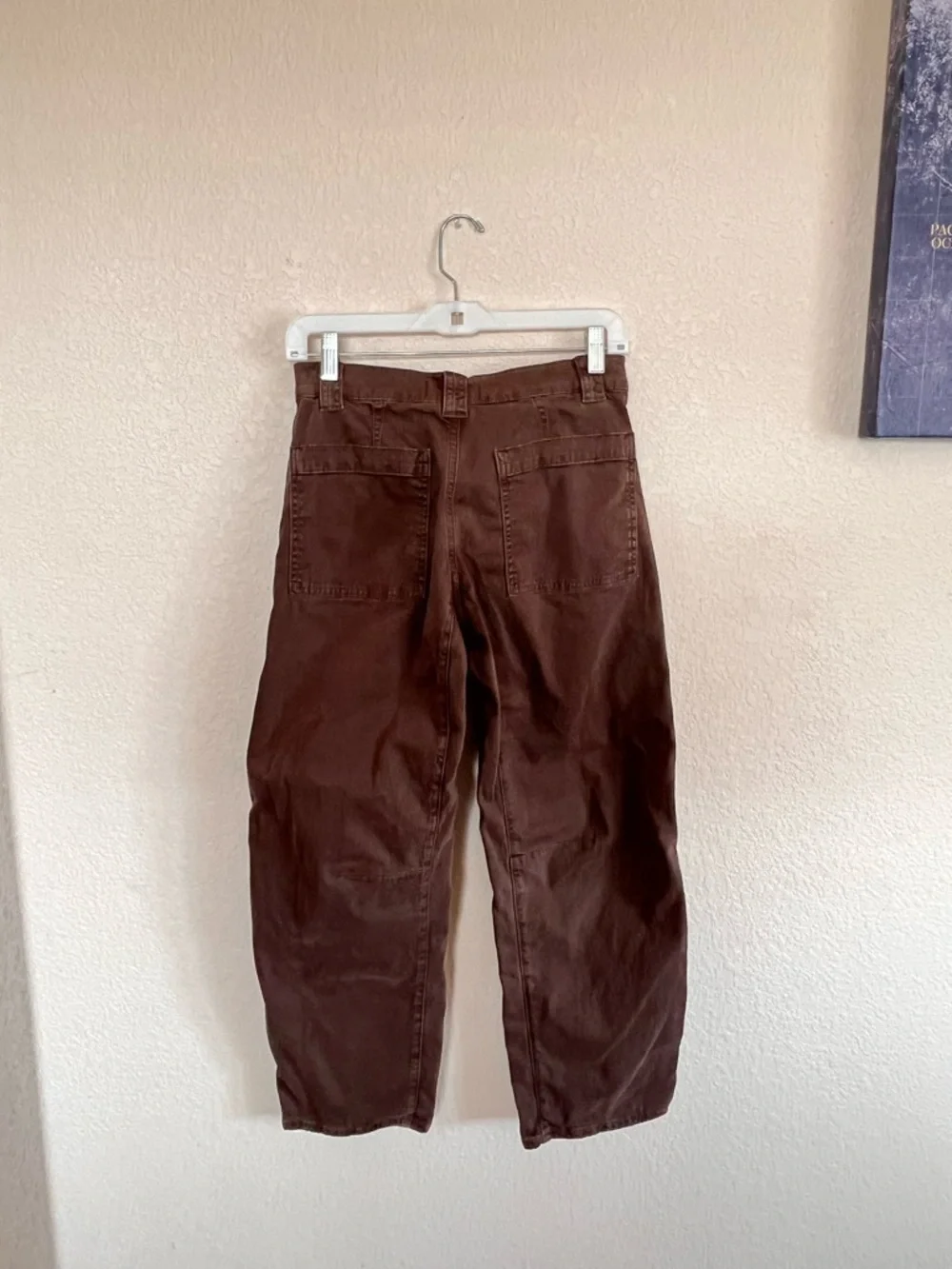 Madewell Womens Darted Double Barrel Pants - Chocolate Brown - Picture 10 of 14